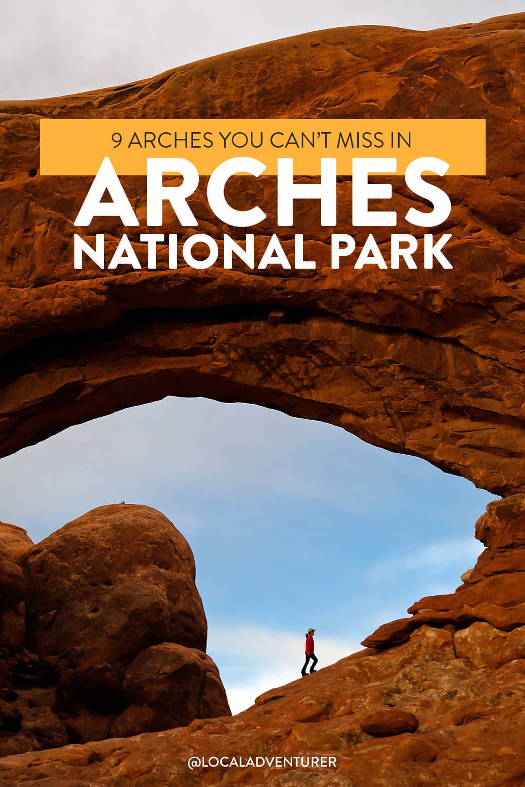 arches national park map