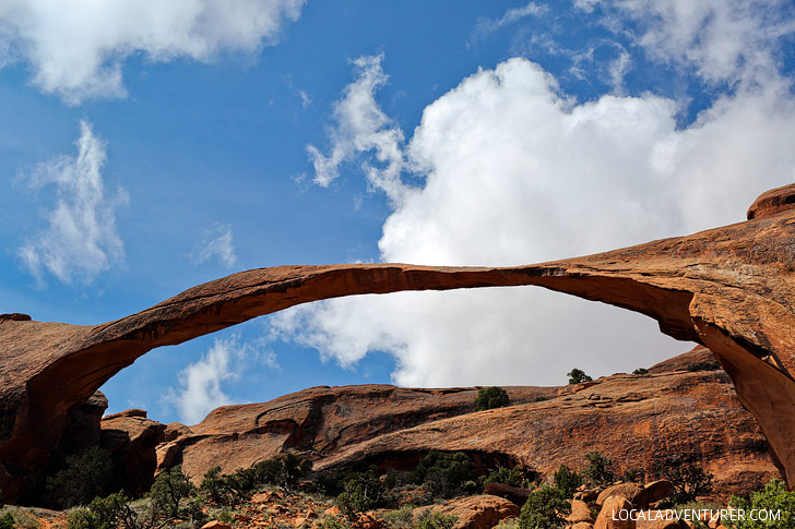Landscape Arch Arches National Park Utah (+9 Most Beautiful Arches in Arches National Park) // localadventurer.com
