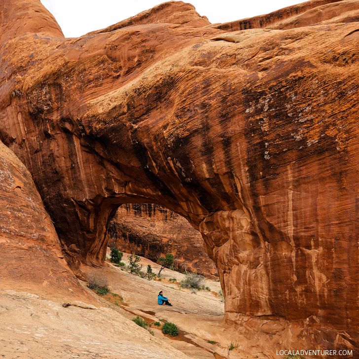 Private Arch Devils Garden Trail Arches National Park Utah // localadventurer.com