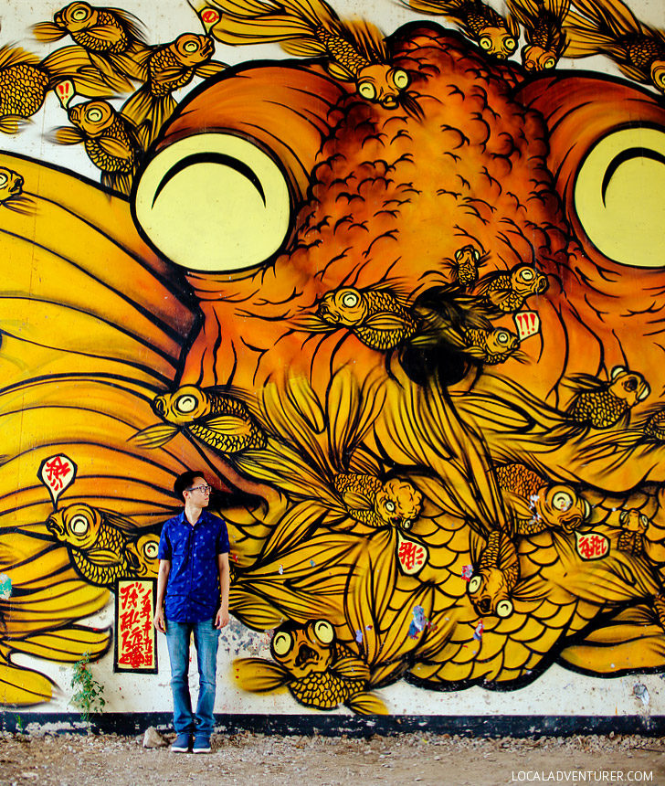 Rising Red Lotus Beltline Fish Mural (+ Best of Atlanta Street Art) // localadventurer.com