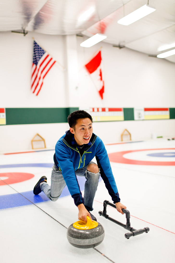 Checked off the bucket list! Curling lessons at the Evergreen Curling Club in Portland // localadventurer.com
