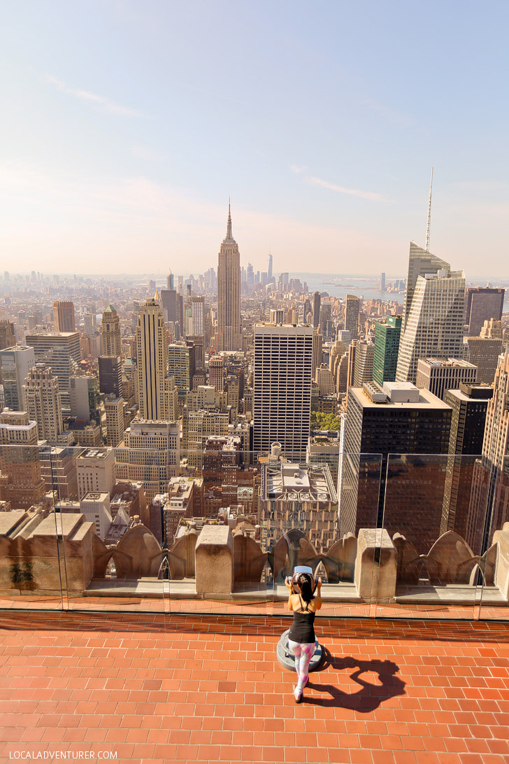 View of Empire State Building from Top of the Rock Observation Deck // localadventurer.com