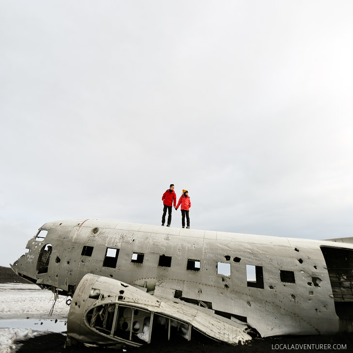 Solheimasandur Plane Wreck on the Beach (Iceland Winter Road Trip - Best Stops and Places to Avoid) // localadventurer.com