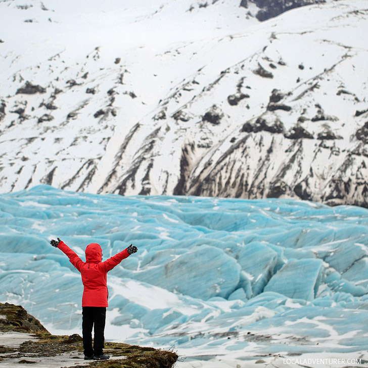 Svinafellsjokull Blue Glacier (Iceland Winter Road Trip - Best Stops and Places to Avoid) // localadventurer.com