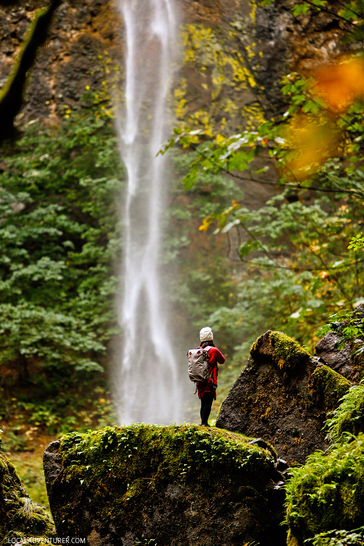 Chasing Waterfalls in Oregon - Elowah Falls is an easy waterfall hike within an hour of Portland Oregon // localadventurer.com