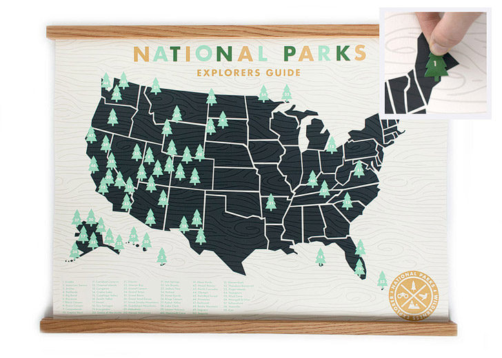 National Parks Checklist and Map (25 Best Gifts for Adventurers) // localadventurer.com