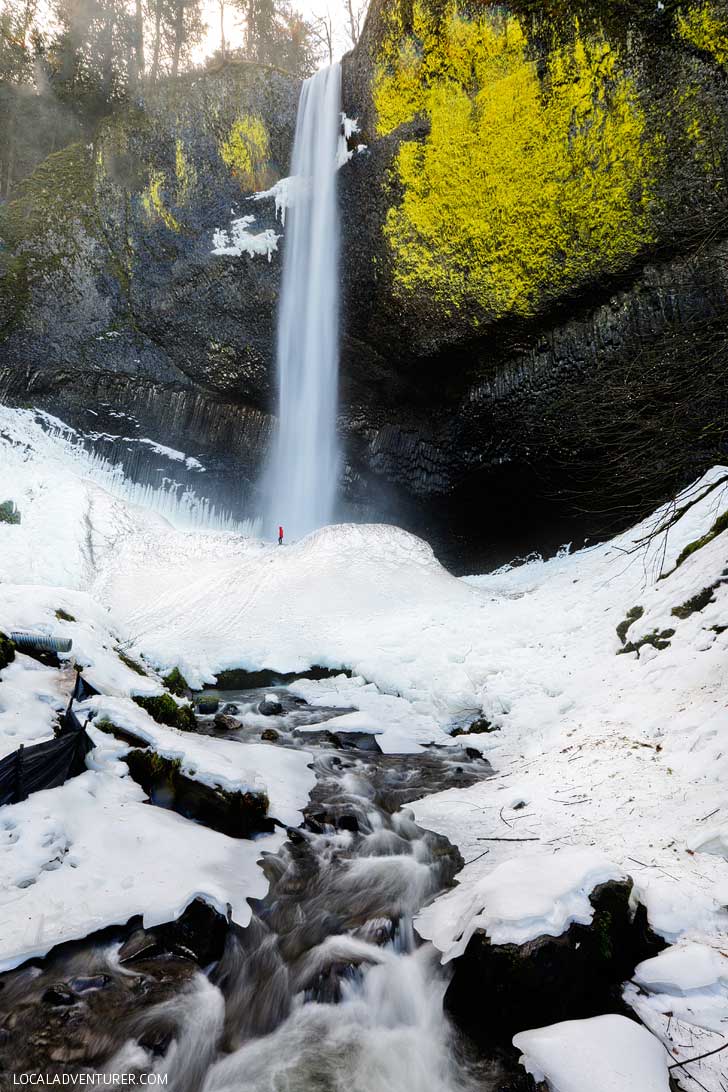 Latourell Falls at Guy Talbot State Park is the first waterfall you’ll come across as you enter the Columbia Gorge from Portland. It's an easy waterfall hike and only 30 minutes away from the city. // localadventurer.com