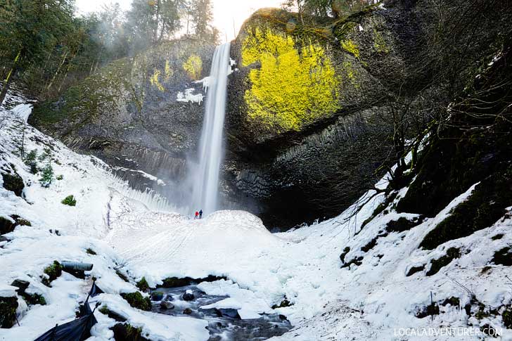 Latourell Falls at Guy Talbot State Park is the first waterfall you’ll come across as you enter the Columbia Gorge from Portland. It's an easy waterfall hike and only 30 minutes away from the city. // localadventurer.com