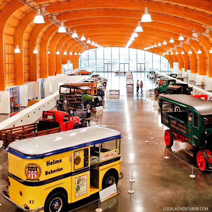 Lemay America's Car Museum in Tacoma Washington is America’s largest car museum with four floors of cars. Visit during one of their car events that fill the outside field too. // localadventurer.com