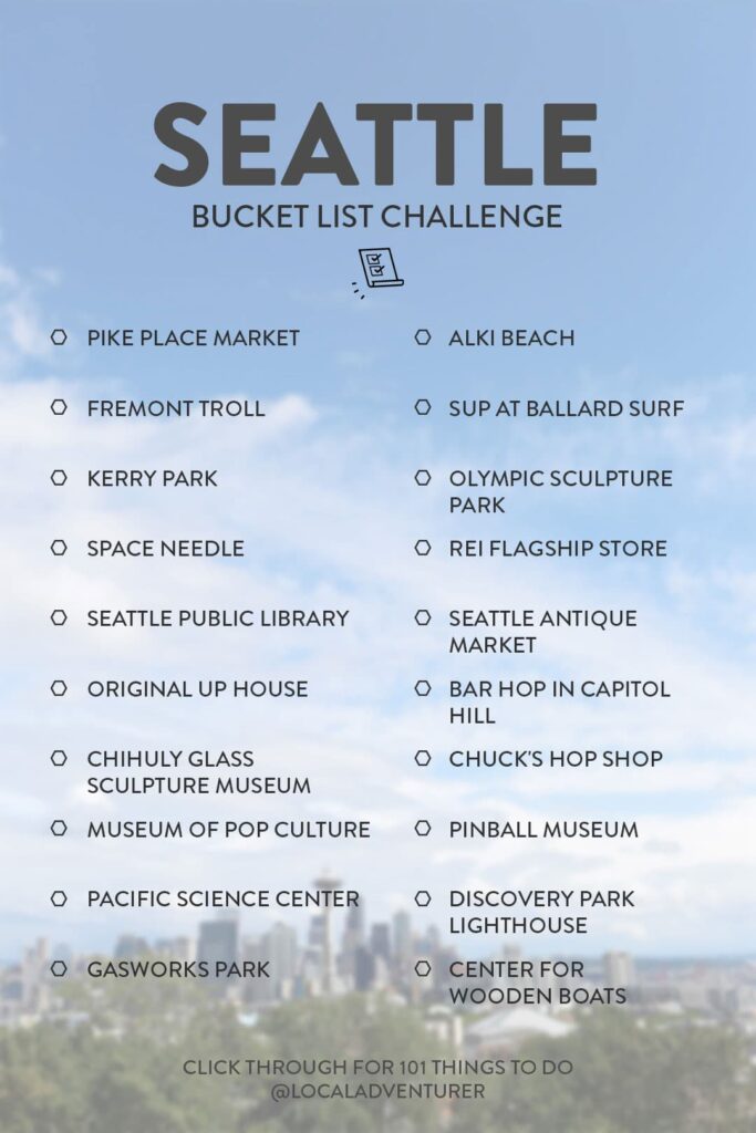 Seattle Bucket list Challenge