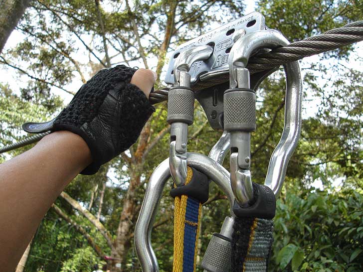 There are three aerial obstacle courses at Skytrex Adventure. 2-3 hours of adventure in the treetops of Gunung Mat Cincang, the second highest mountain in Langkawi Malaysia. // localadventurer.com