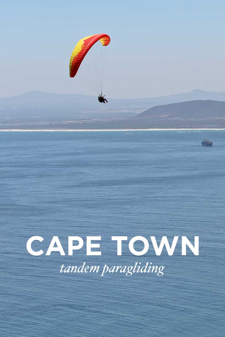 What You Need to Know About Cape Town Tandem Paragliding - one of the best things to do in Cape Town. You get a beautiful view Signal Hill, Lions Head, Table Mountain, and the ocean // localadventurer.com