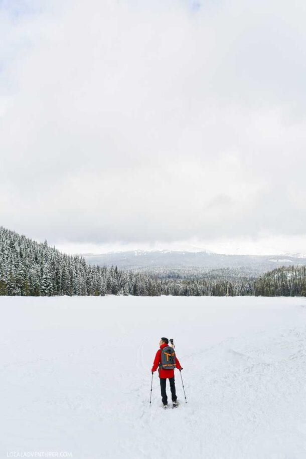Everything You Need to Know About Trillium Lake Snowshoeing
