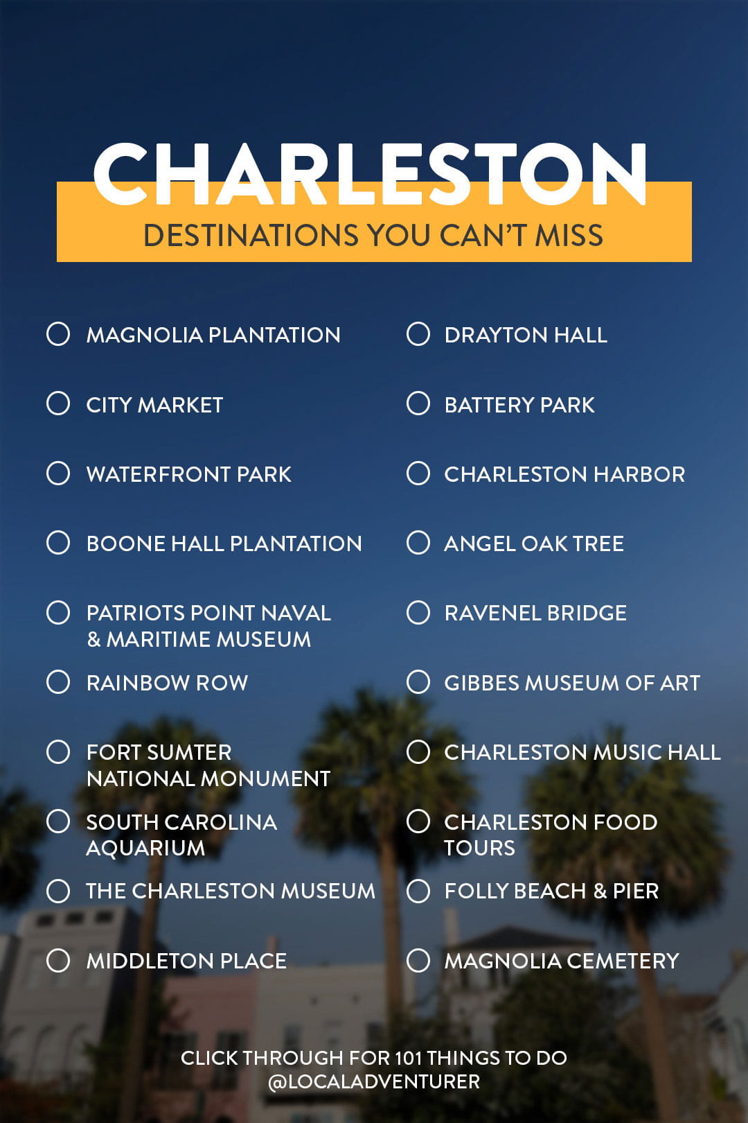 101 Things to Do in Charleston SC Bucket List » Charleston Adventurer