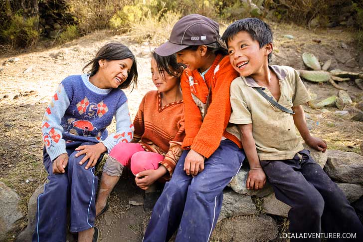 Local Kids on the Inka Trail Peru // localadventurer.com