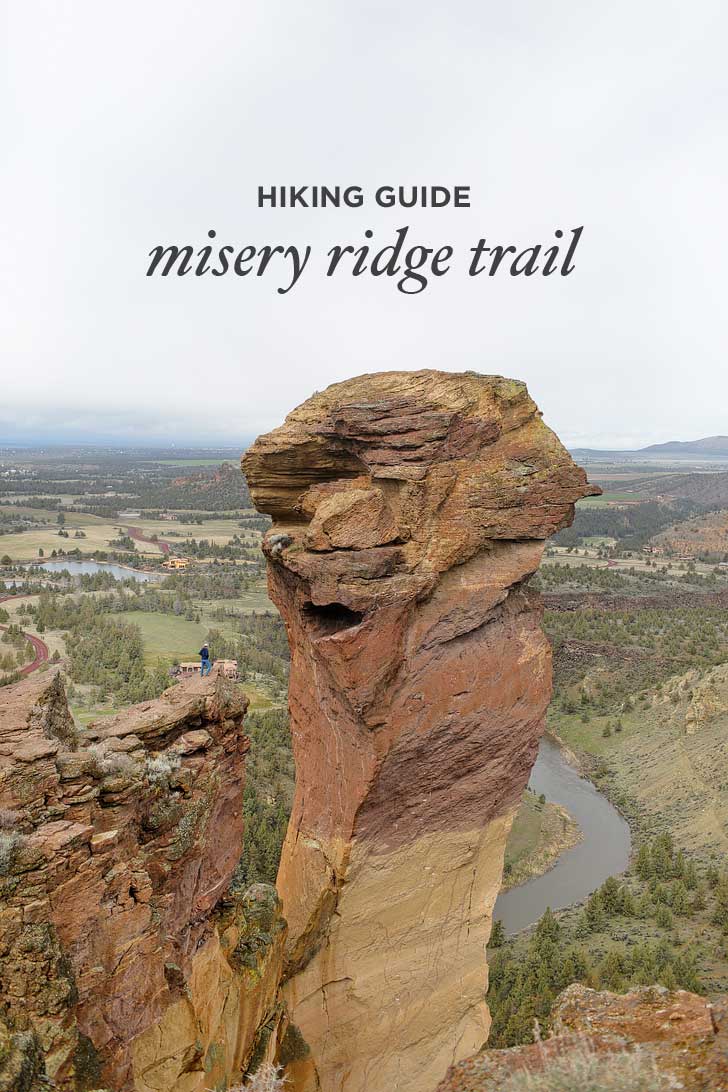 Misery Ridge Smith Rock State Park Oregon - iconic hike in the park offers scenic views of Crooked River and Monkey Face. Check out detailed info on the hike here // localadventurer.com