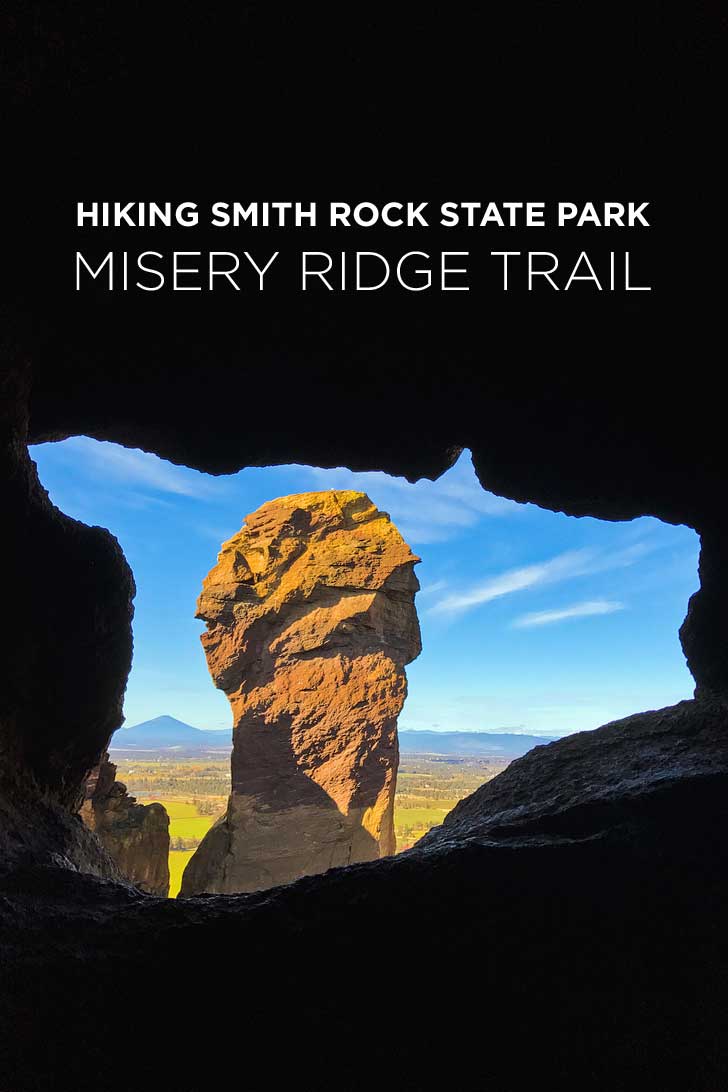 Misery Ridge Trail Smith Rock State Park Oregon - iconic hike in the park offers scenic views of Crooked River and Monkey Face. Check out detailed info on the hike here // localadventurer.com