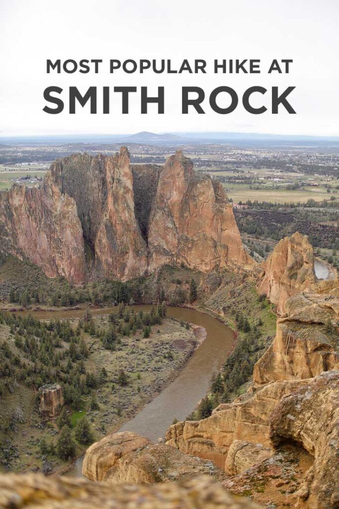 Smith Rock Misery Ridge Trail Hike - iconic hike in the park offers scenic views of Crooked River and Monkey Face. Check out detailed info on the hike here // localadventurer.com