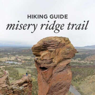 Misery Ridge Trail Smith Rock State Park Oregon - iconic hike in the park offers scenic views of Crooked River and Monkey Face. Check out detailed info on the hike here // localadventurer.com