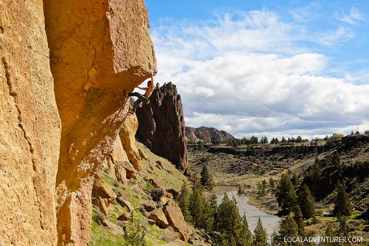 Chain Reaction Smith Rock Rock Climbing - Smith is one of the most popular climbing destinations in Oregon and the US. It has around 2000 climbing routes, but also plenty of activities even if you don’t climb // localadventurer.com