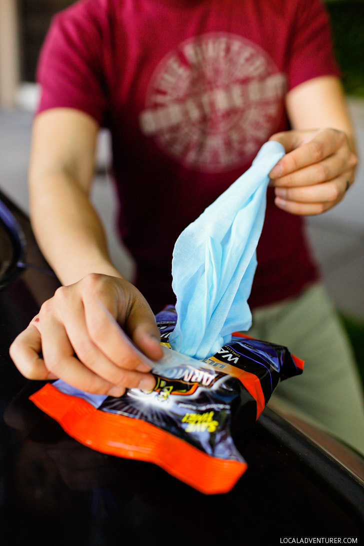 How to Clean Your Car on the Go + Armor All Cleaning Wipes Review // localadventurer.com