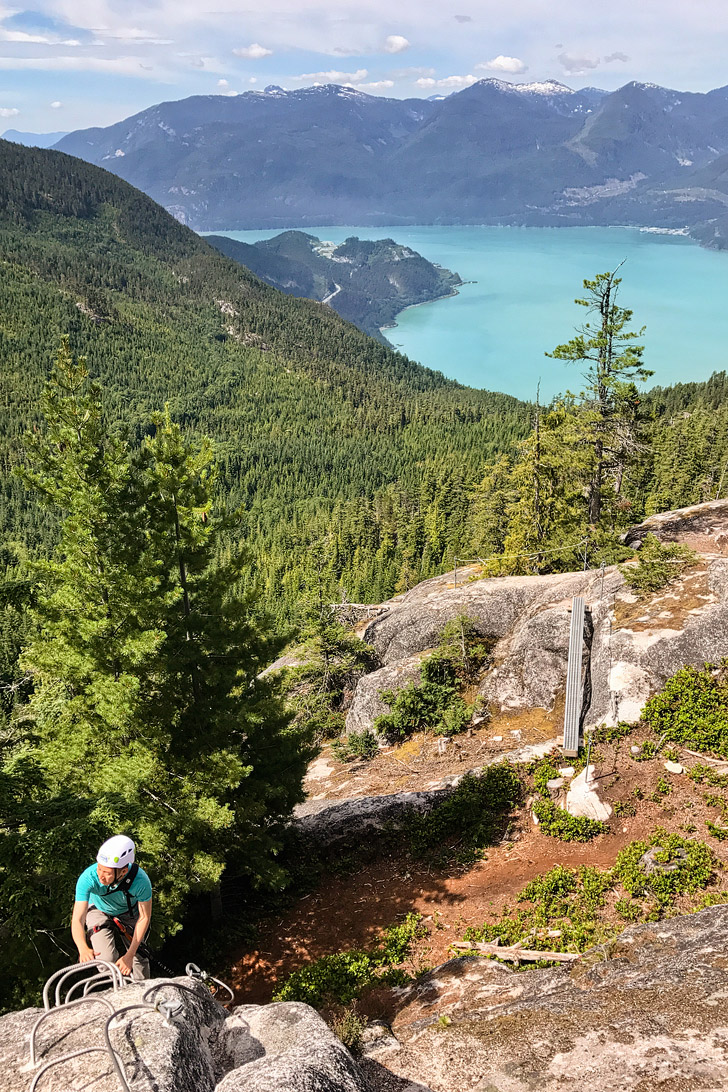 Squamish Via Ferrata BC Canada - a great introductory one for first timers and people scared of heights! // localadventurer.com