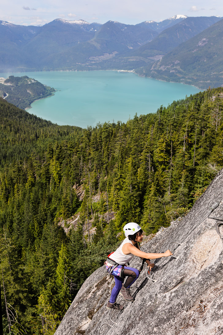 Squamish Via Ferrata Canada - a great introductory one for first timers and people scared of heights! // localadventurer.com