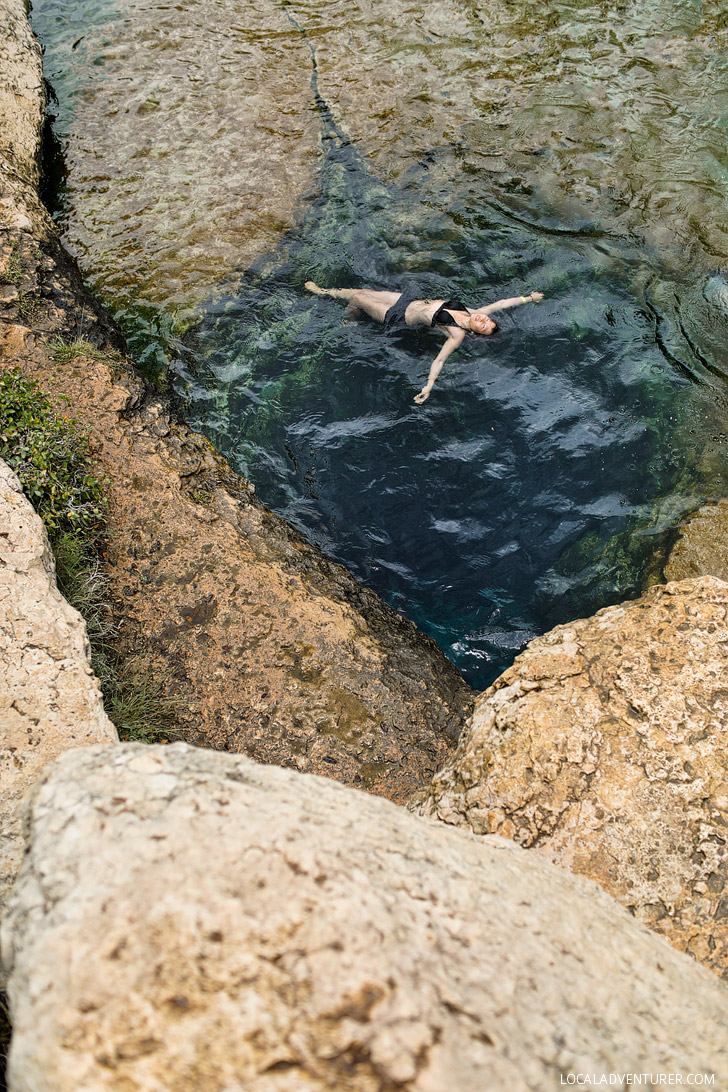 Jacobs Well Natural Area + 101 Things to Do in Austin TX // localadventurer.com