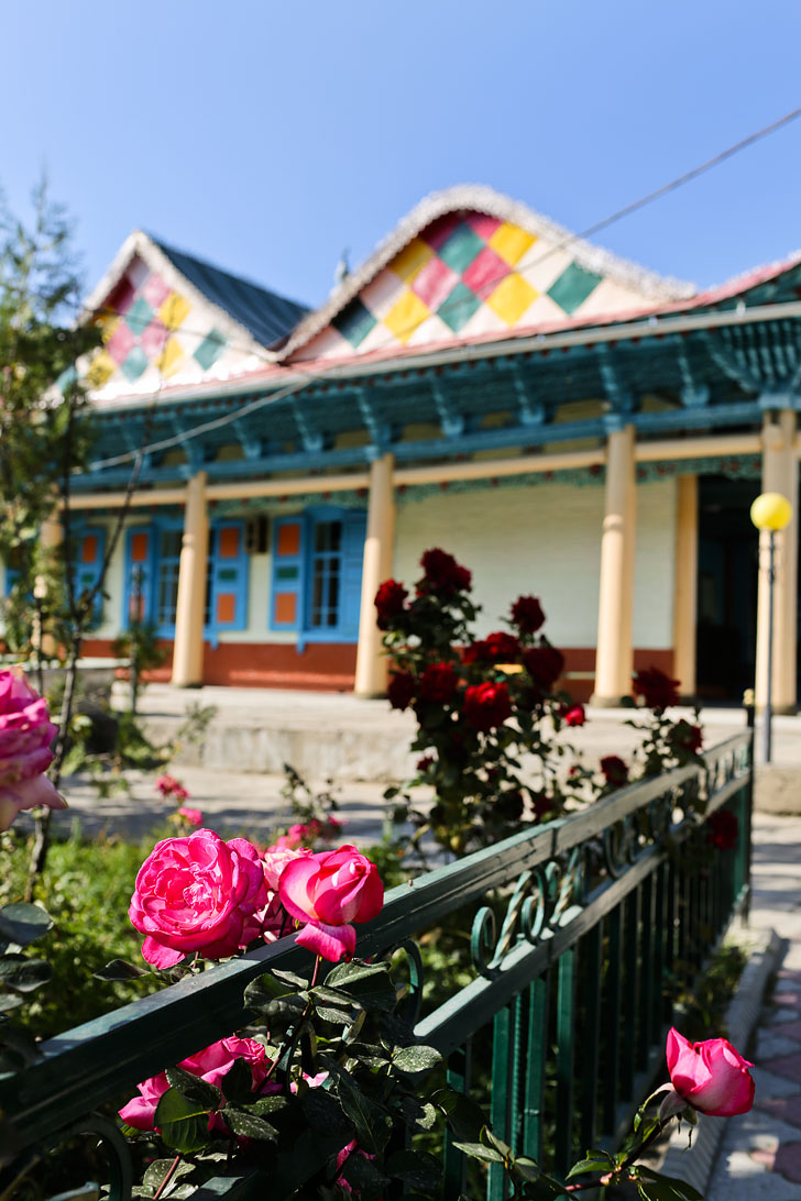 The Dungan Mosque in Karakol has unique Chinese architecture + 21 Unique Things to Do in Karakol Kyrgyzstan // localadventurer.com