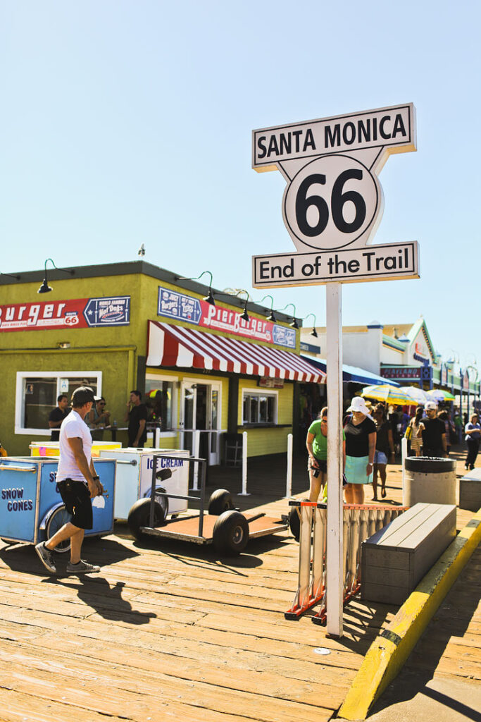 Santa Monica Pier - End of Route 66 + Where to Stop on Your Los Angeles to San Francisco Road Trip // localadventurer.com