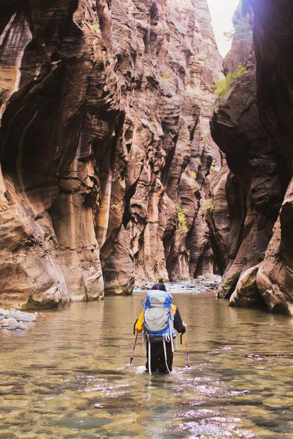 Backpacking Gear List for the Zion Narrows Hike + Tips