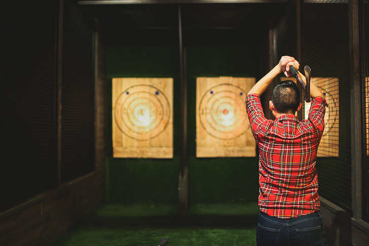 Kick Axe Bar in Gowanus Brooklyn with axe throwing + 25 Best Things to DO in NYC in the Rain // Local Adventurer