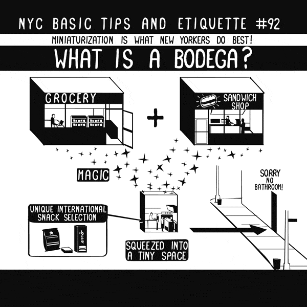 What is a Bodega - NYC Basic Tips and Etiquette by Nathan Pyle