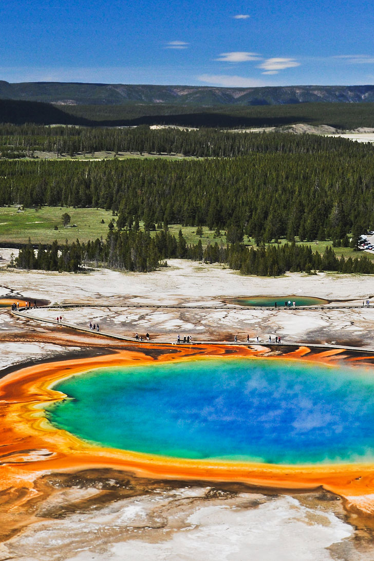 Grand Prismatic Spring, Midway Geyser Basin + Your Ultimate Guide to Yellowstone National Park - Best Day Hikes and Can't-Miss Sights (photo: James St John) // Local Adventurer