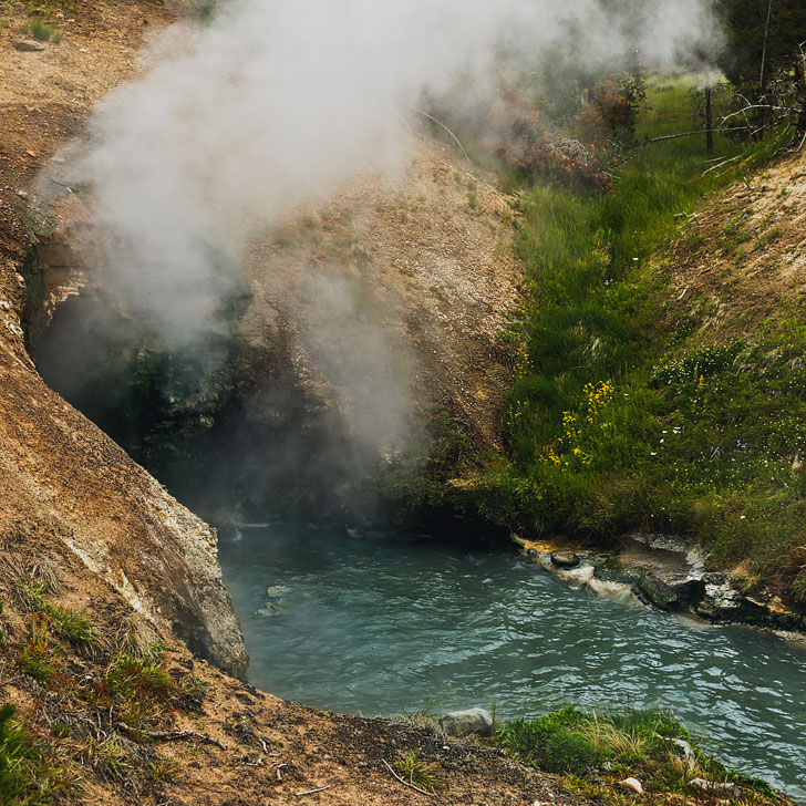 Dragon's Mouth Spring, Mud Volcano Area, Yellowstone National Park // Local Adventurer