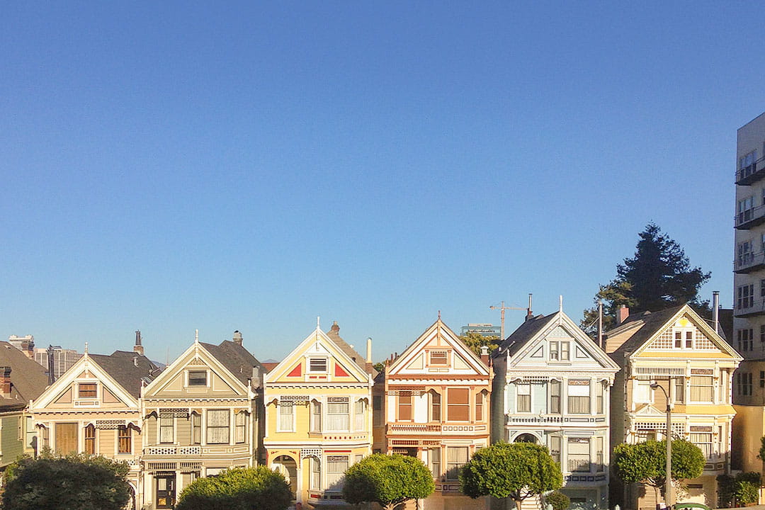 painted ladies alamo square + 101 things to do in san francisco bucket list