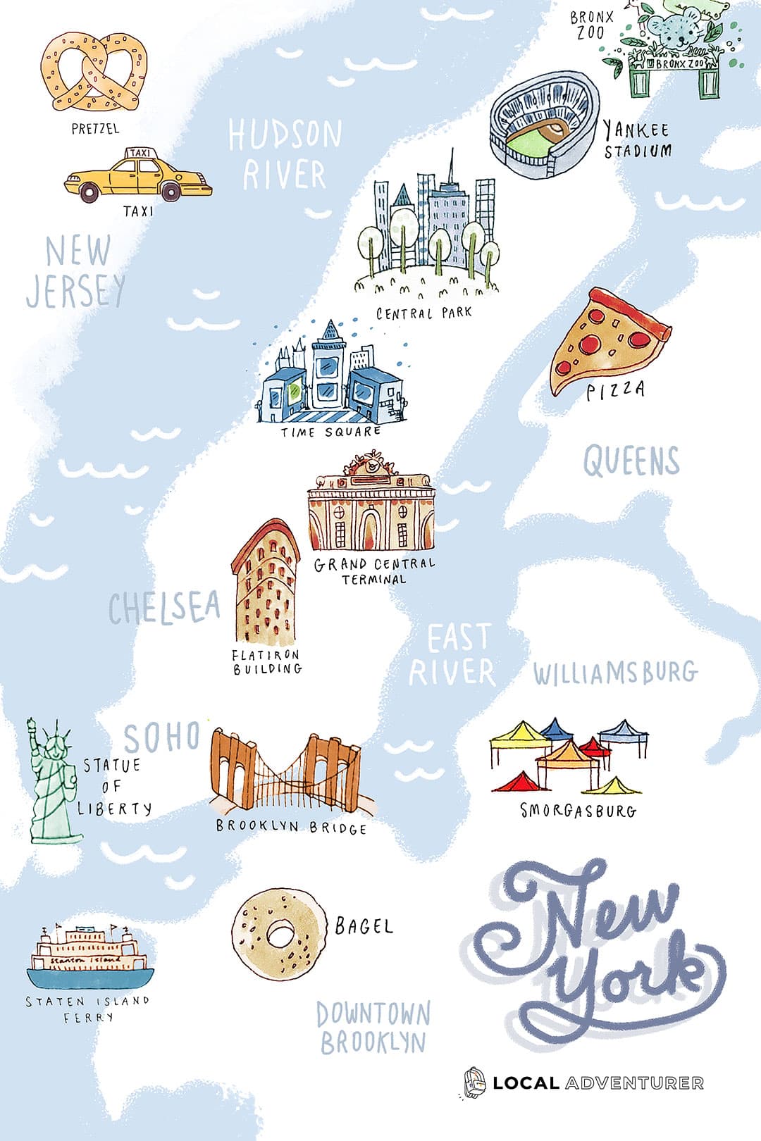 New York guide which lists 1000 mythical places