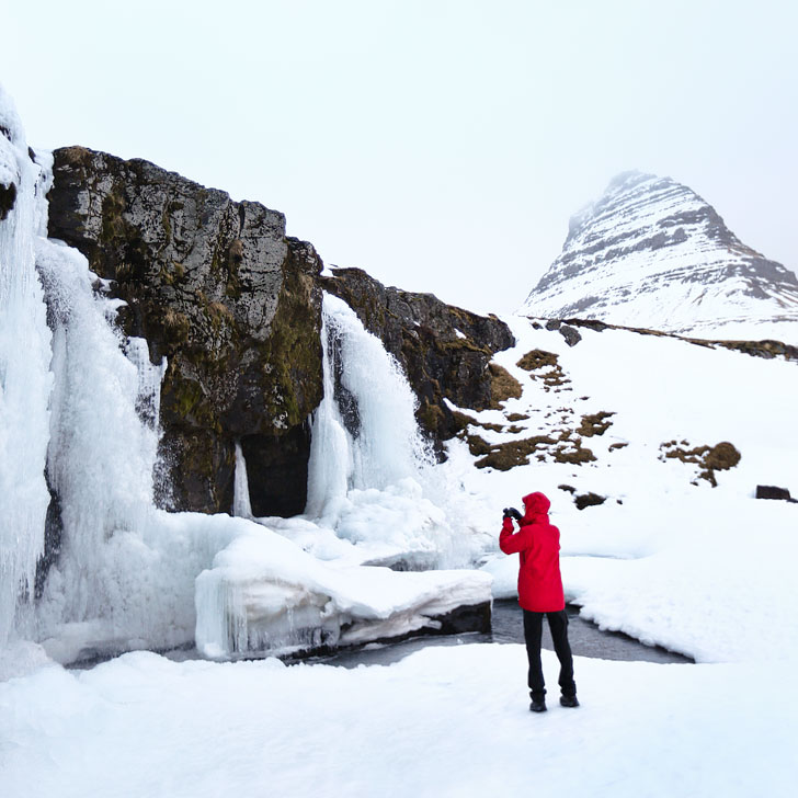 Kirkjufell Mountain and Kirkjufellfoss, Snaefellsnes Peninsula, West Iceland - Are you traveling to Iceland? Check out these 5 amazing Reykjavik day trips to add to your Iceland bucket list // Local Adventurer #reykjavik #iceland #roadtrip