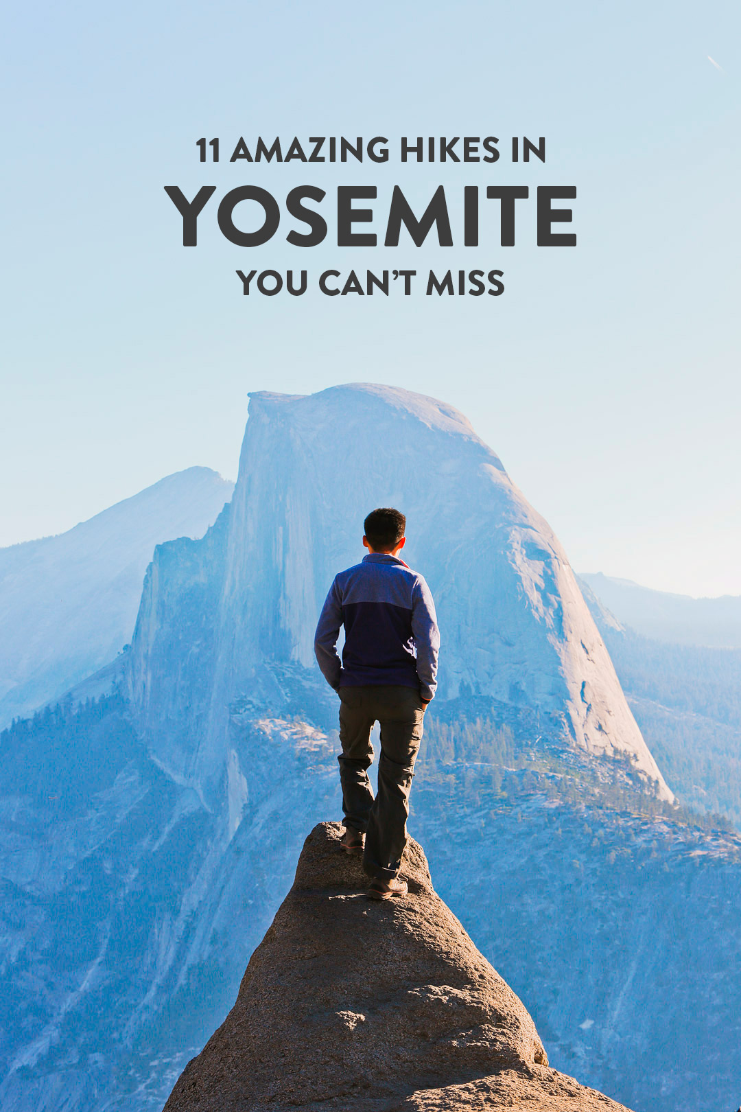 Taking a trip to Yosemite National Park? Save this pin and click to see details on the 11 best hikes in Yosemite National Park you can’t miss. These Yosemite hiking trails are also some of the best hikes in California and the US that you’ll want to add to your hiking bucket lists. They take you to the park’s most beautiful places and scenic views. // Local Adventurer #localadventurer #yosemite #california #nationalpark #visitcalifornia #visitca #findyourpark