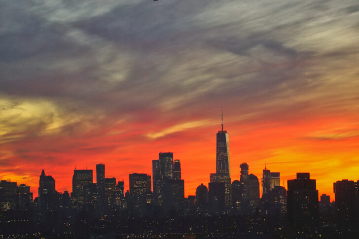 Manhattan Skyline at Sunset