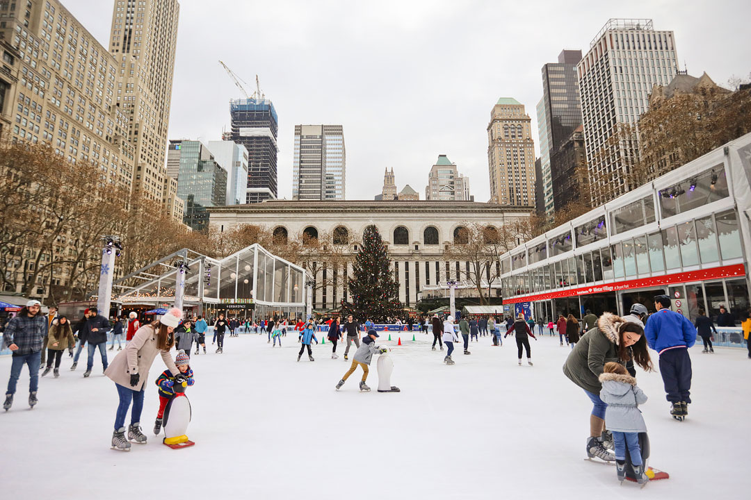 free ice skating in bryant park