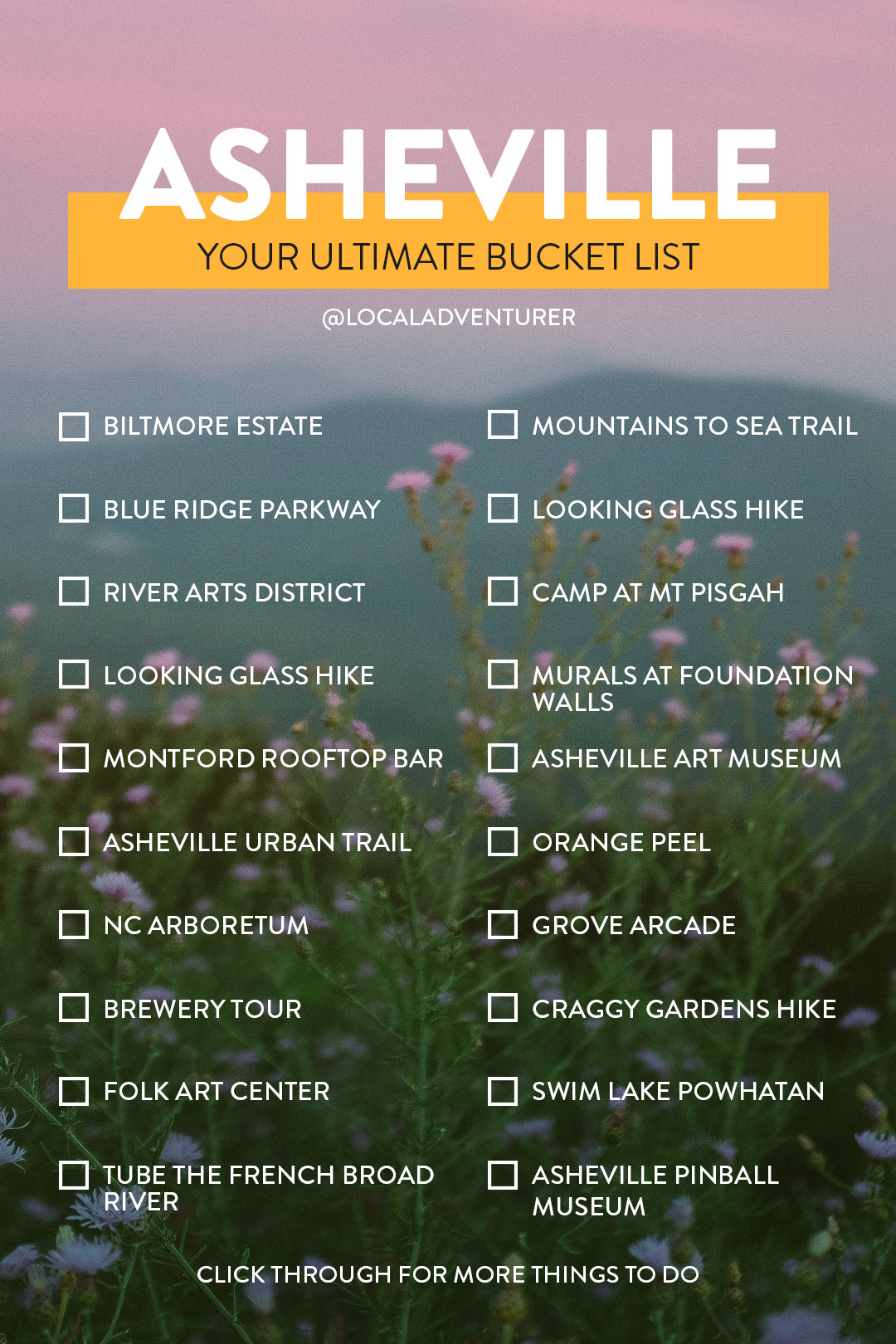 Ultimate Asheville Bucket List (101 Things to Do in Asheville NC)