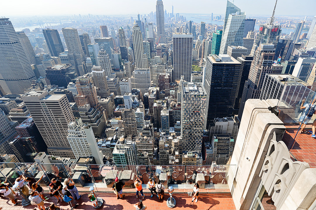 top of the rock building