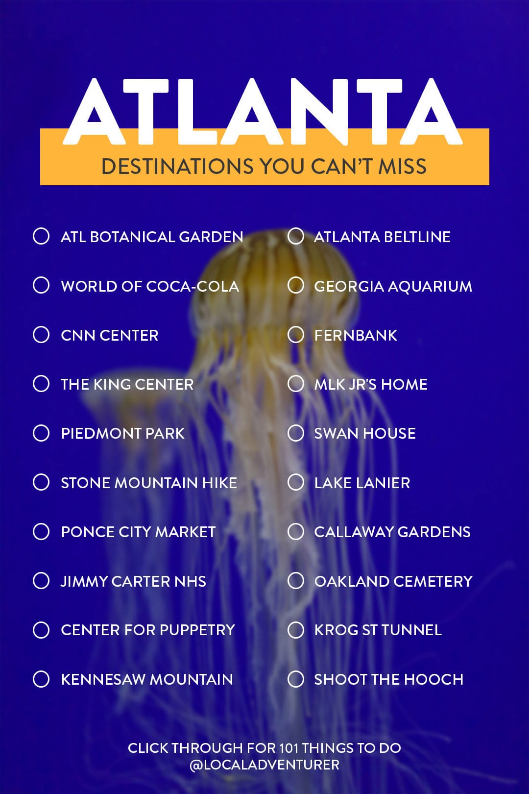 Atlanta Attractions Bucket List