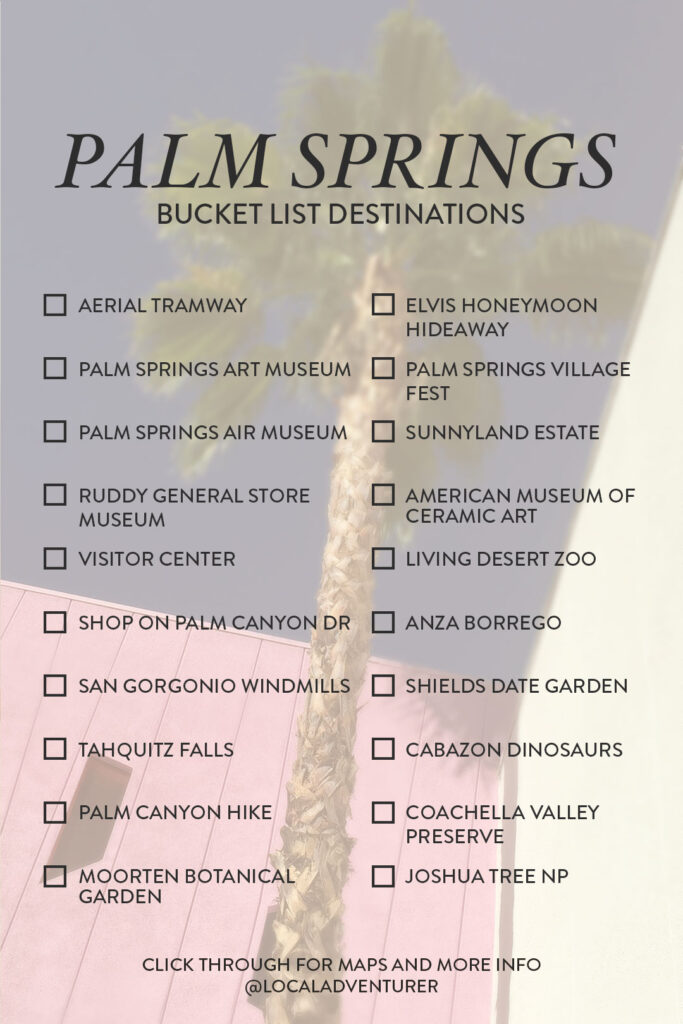 15 Best Things to Do in Palm Springs Bucket List
