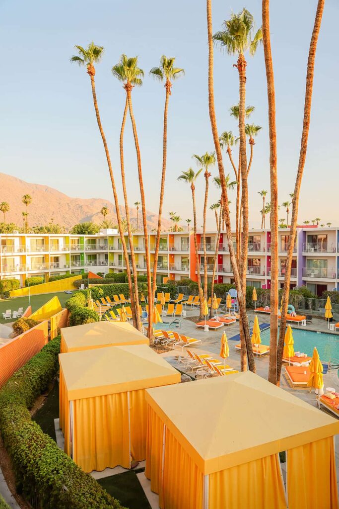 colorful hotel palm springs