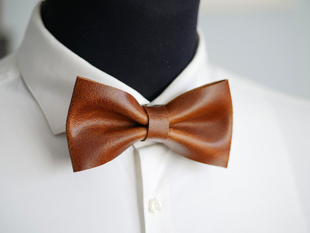 Leather Bowtie + Perfect Leather Anniversary Gifts for Him