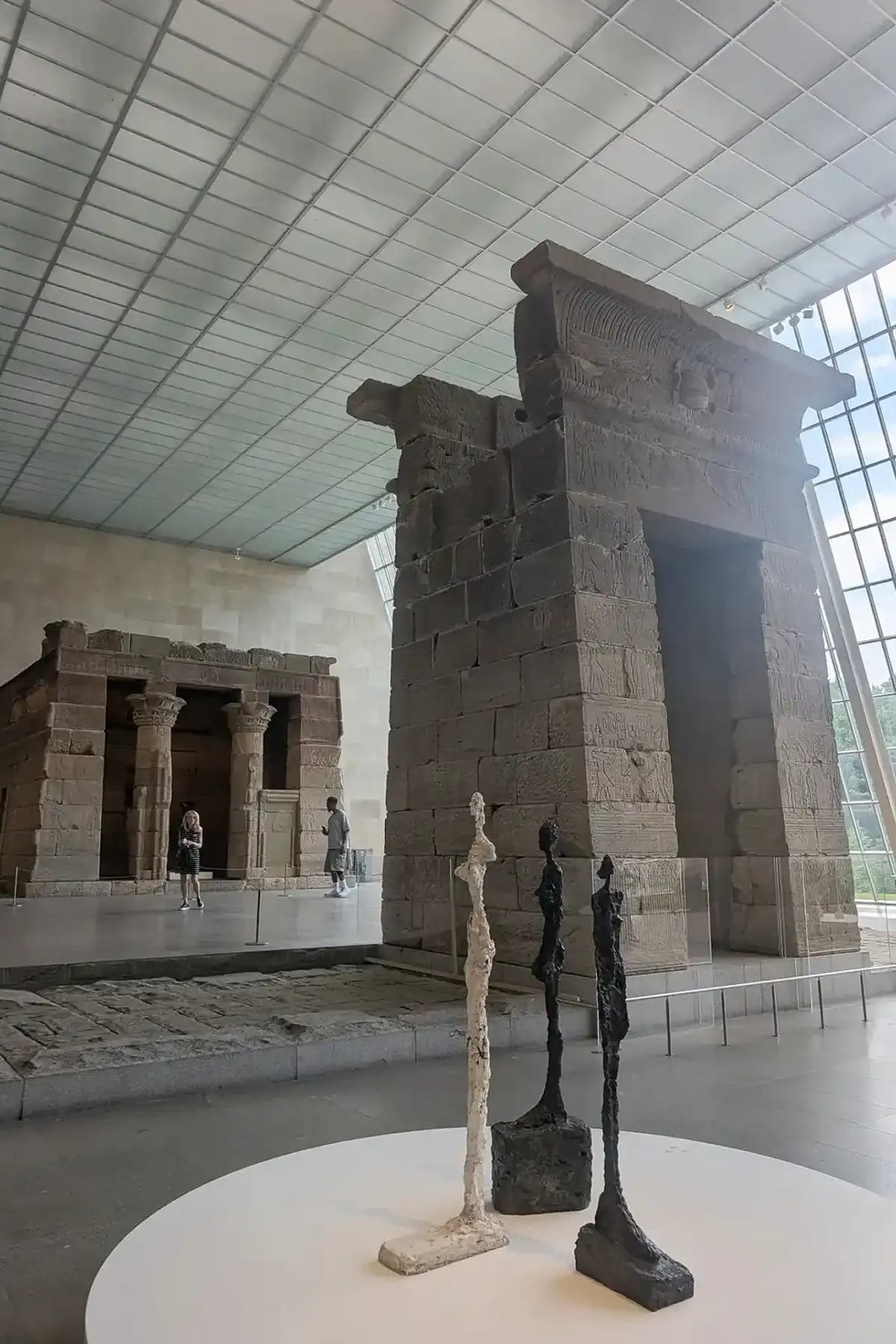 Giacometti in the Temple of Dendur NYC Pop Ups The Met