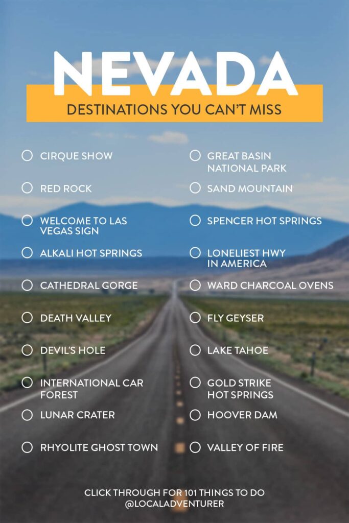 Nevada Bucket List Destinations