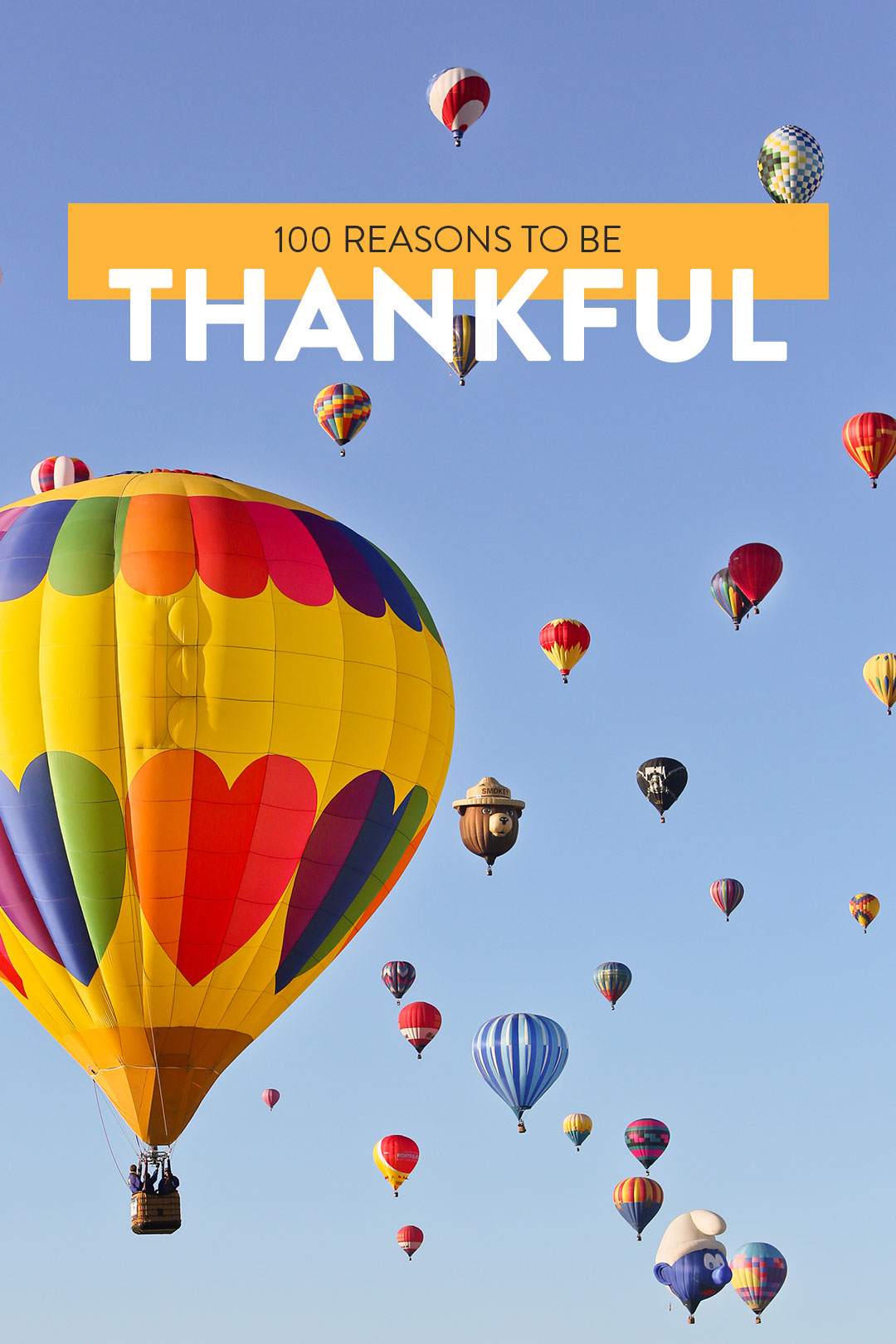 100 Things to Be Thankful For List